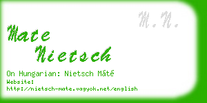 mate nietsch business card