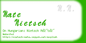 mate nietsch business card